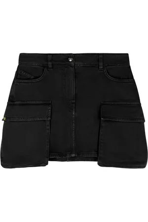 BARROW Denim cargo mini skirt
