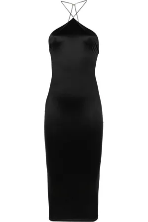 MAISON CLOSE Open-back midi dress
