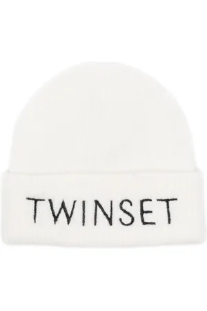 Twin-Set Embroidered-log beanie