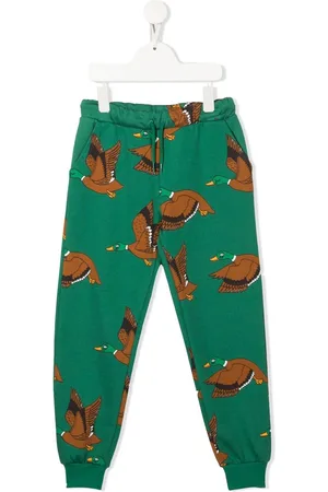 Mini Rodini Mallard-print tracksuit trousers