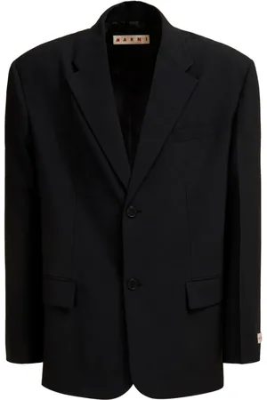 Marni Logo-appliqué single-breasted blazer