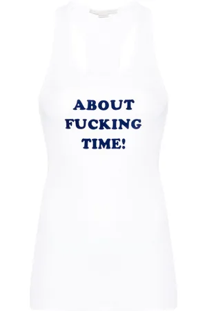 Stella McCartney Slogan-print tank top