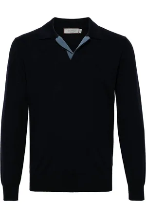 CANALI Merino wool polo shirt