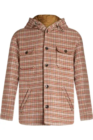 Etro Tartan-check hooded shirt jacket