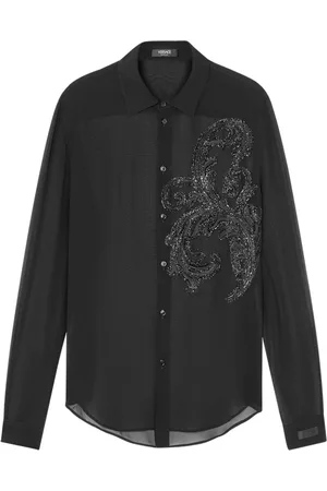 VERSACE Barocco Leaf embroidered shirt