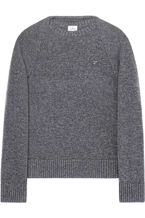 Courrèges Layered logo-embroidered sweater
