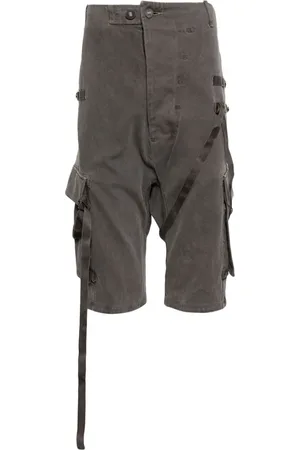 11 BY BORIS BIDJAN SABERI Stonewashed cargo track shorts