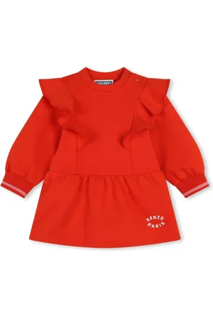Kenzo Ruffled cotton dress