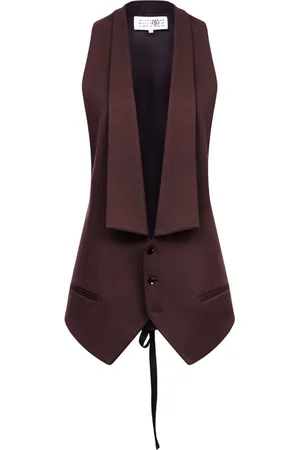 Maison Margiela Panelled belted waistcoat