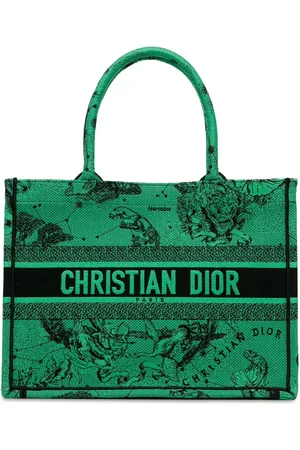Dior 2021 Medium Embroidered Canvas Book tote bag