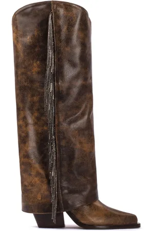 LE SILLA Jewel 100mm crystal-embellished boots