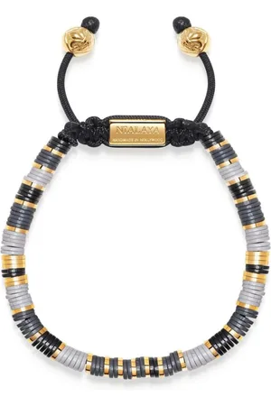 Nialaya Logo-plaque beaded bracelet