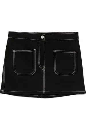 Courrèges Denim mini skirt