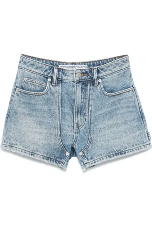 Alexander Wang Crystal-pattern high-waisted shorts