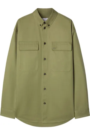 OFF-WHITE Logo-embroidered shirt jacket