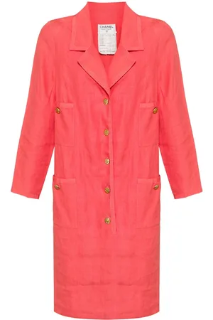 CHANEL 1993 CC mark button dress