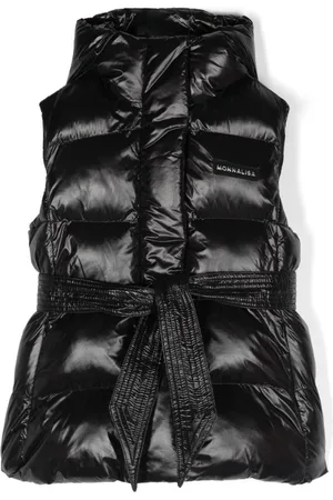 MONNALISA Logo-lettering padded gilet
