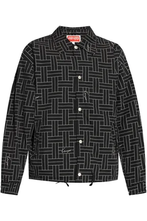 Kenzo Weave-print windbreaker jacket
