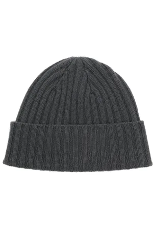 N.PEAL Chunky ribbed cashmere beanie