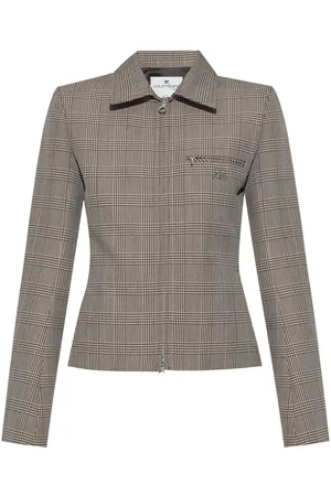 Courrèges Prince of Wales-check jacket