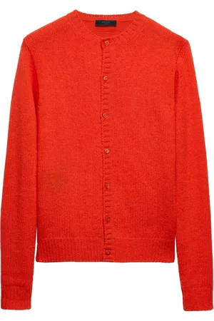 Prada Logo patch cardigan