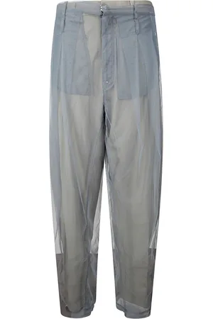 ACT N°1 Tulle-detail straight-leg trousers