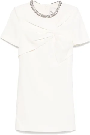Roland Mouret Embellished crepe mini dress