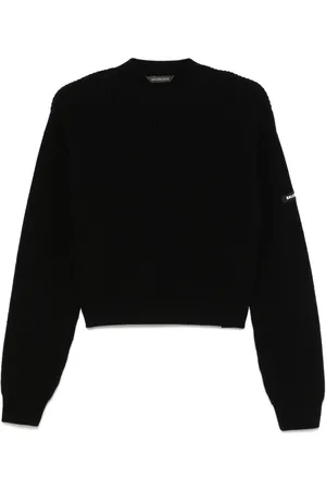 Balenciaga Patch cropped sweater