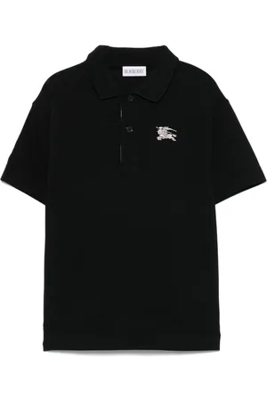 Burberry Equestrian Knight-embroidered polo shirt