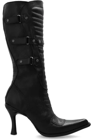 Vetements Studded leather boots