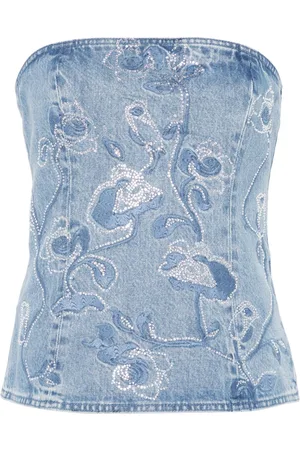 ROTATE Rhinestone-embellished top