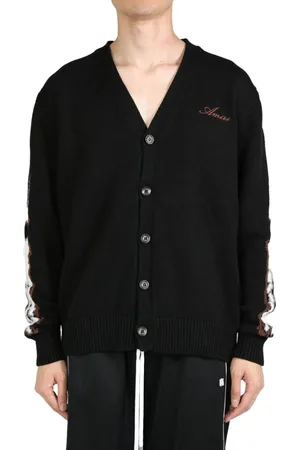 AMIRI Leopard Bones cardigan