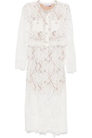 Self-Portrait Lace embellished midi dress