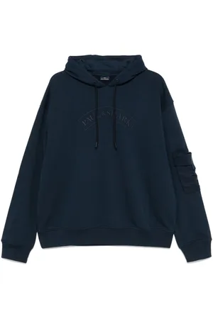 Paul & Shark Rubberised-logo hoodie