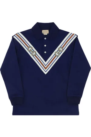Gucci Printed cotton polo shirt
