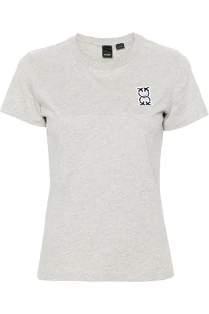 Pinko Logo-patch cotton T-shirt