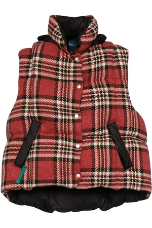 Kolor Checked puffer down gilet