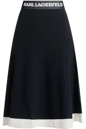 Karl Lagerfeld Flared knit skirt