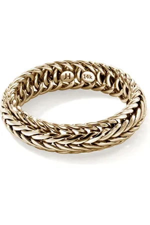 John Hardy 14kt yellow Kami chain ring