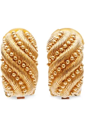 Dior Twist-detail clip-on earrings