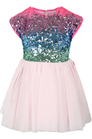 Billieblush Sequin-embellished cap-sleeve dress