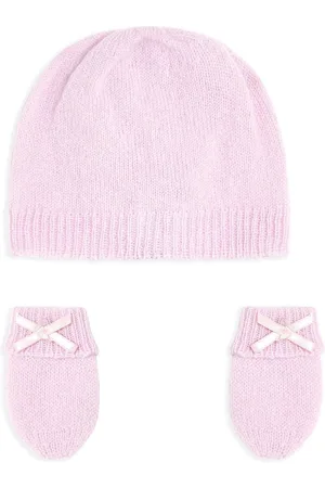 G.H. Hurt&Son Kids Cashmere beanie and mittens set