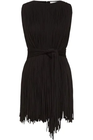 AREA Sleeveless fringed top