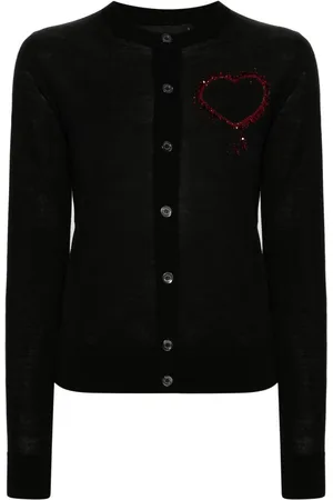 Dsquared2 Beaded-heart cardigan
