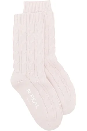N.PEAL Cable house socks