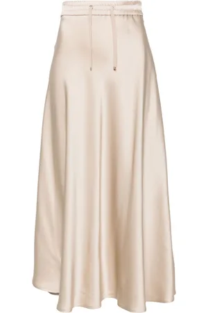 HERNO Satin midi skirt