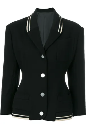 Jean Paul Gaultier Stripe trim fitted jacket