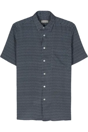 CANALI Geometric-print shirt