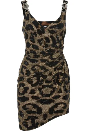 Philipp Plein Leopard mini dress