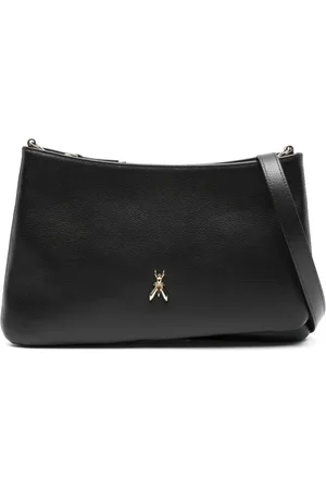 Patrizia Pepe Fly-logo leather shoulder bag